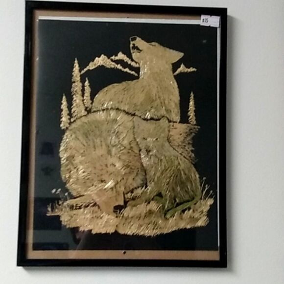 Engraving of wolves   - Picture 1 of 1